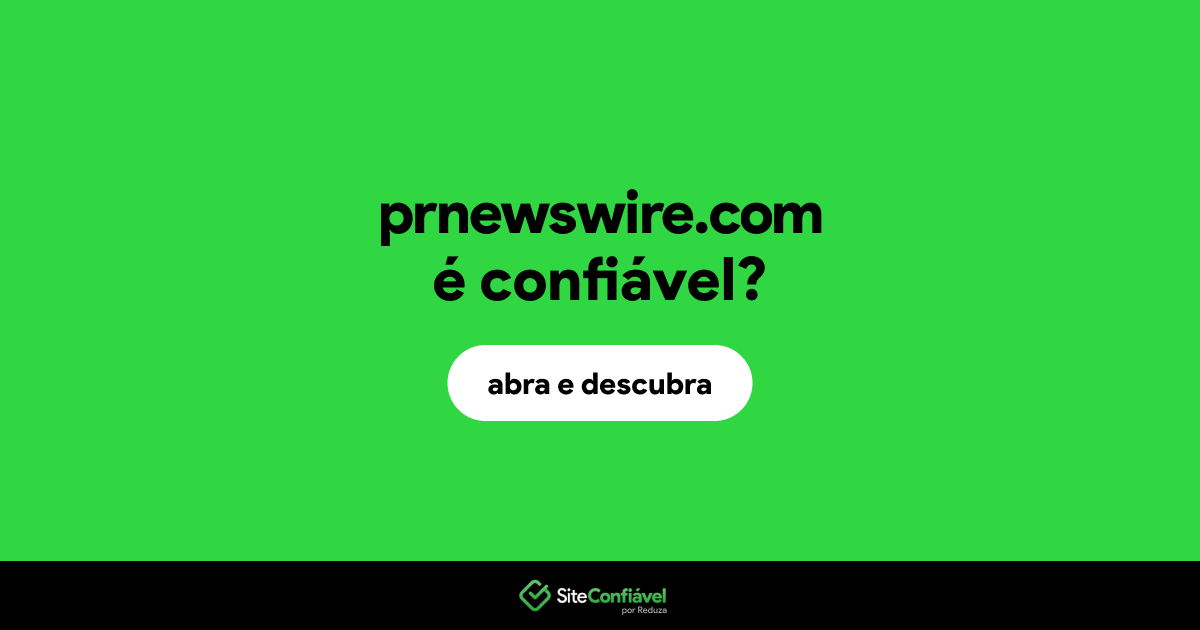 O site prnewswire.com é confiável?