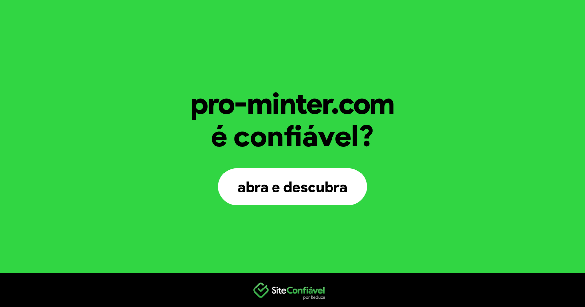 O site pro-minter.com é confiável?