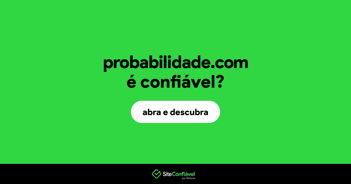 O site probabilidade.com é confiável?