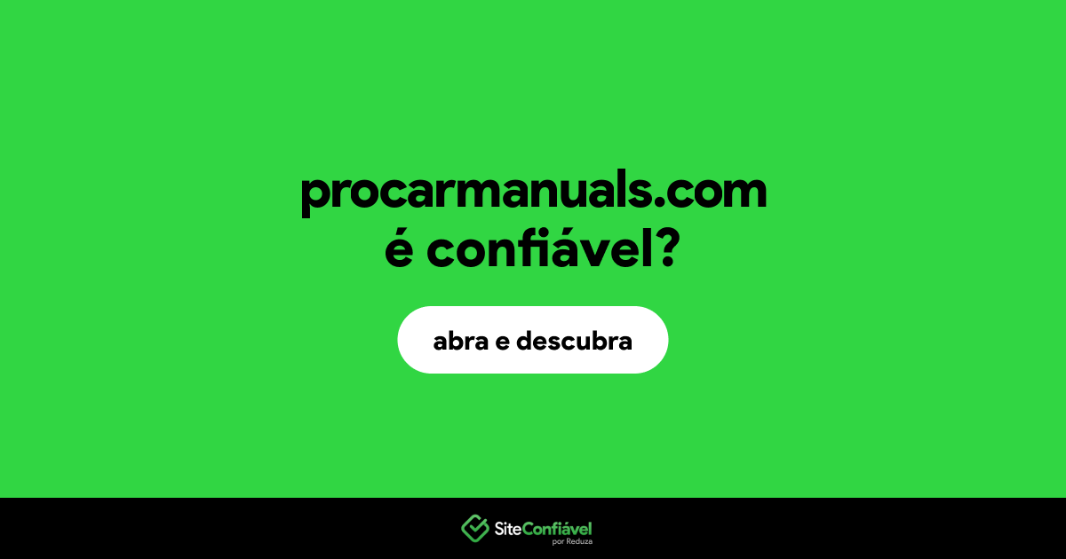 O site procarmanuals.com é confiável?