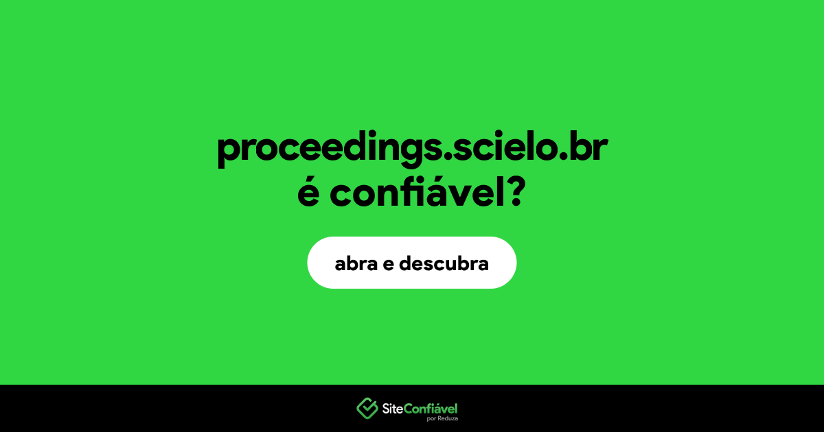 O site proceedings.scielo.br é confiável?