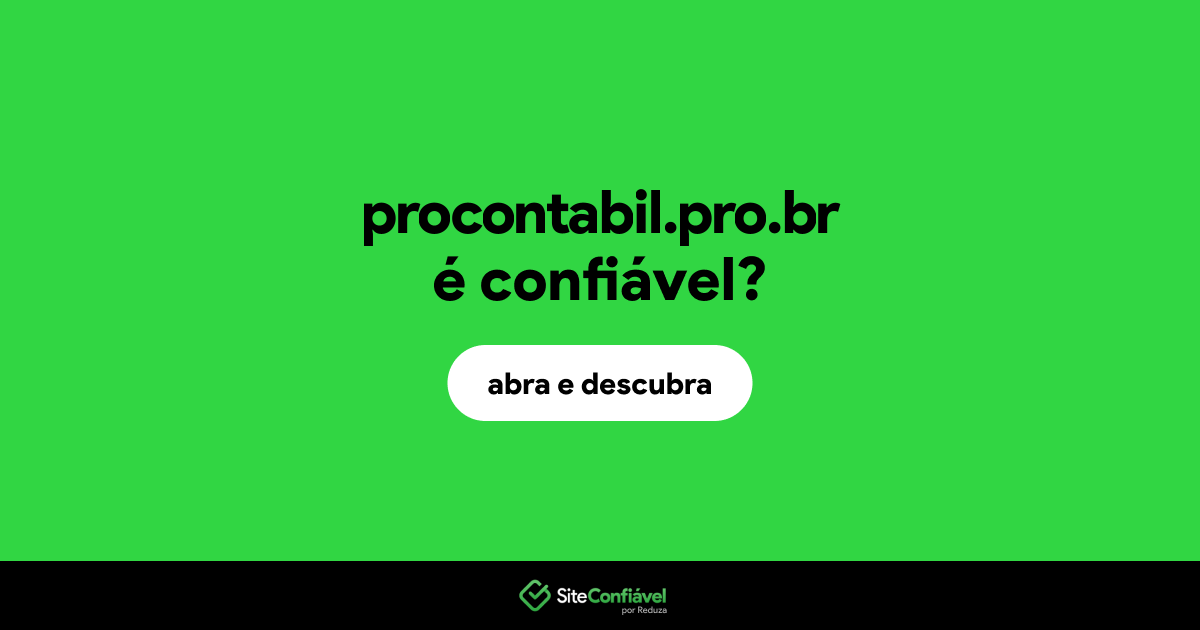 O site procontabil.pro.br é confiável?