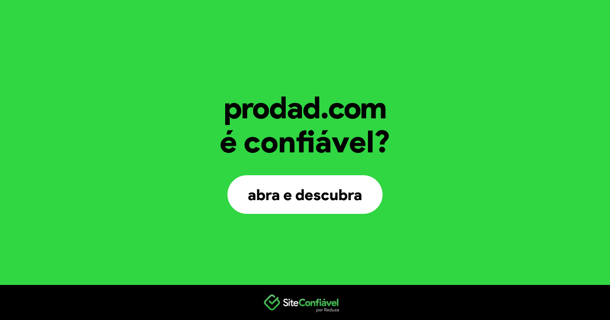 O site prodad.com é confiável?