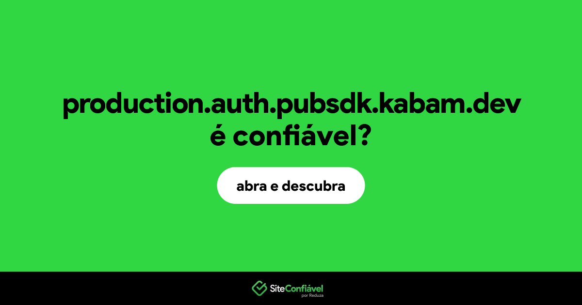 O site production.auth.pubsdk.kabam.dev é confiável?
