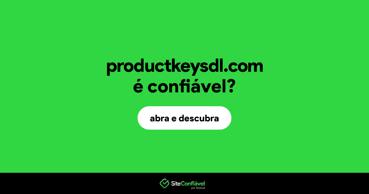 O site productkeysdl.com é confiável?