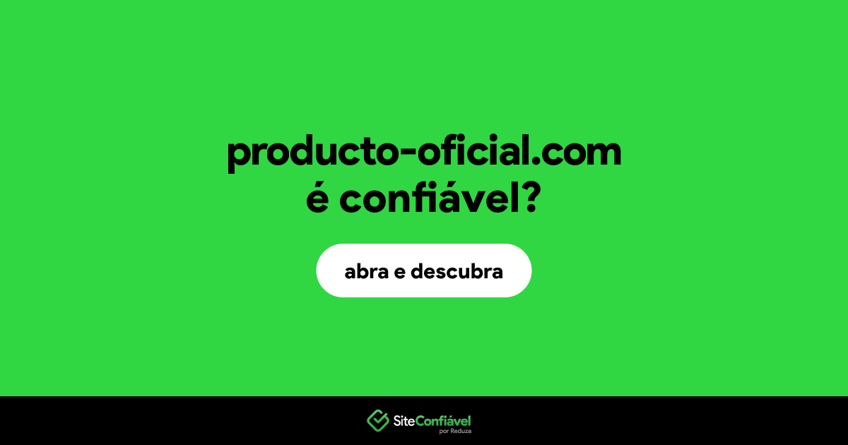 O site producto-oficial.com é confiável?