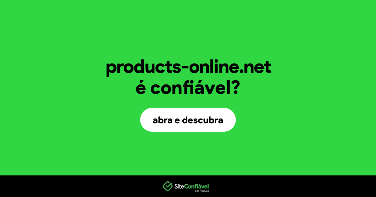 O site products-online.net é confiável?