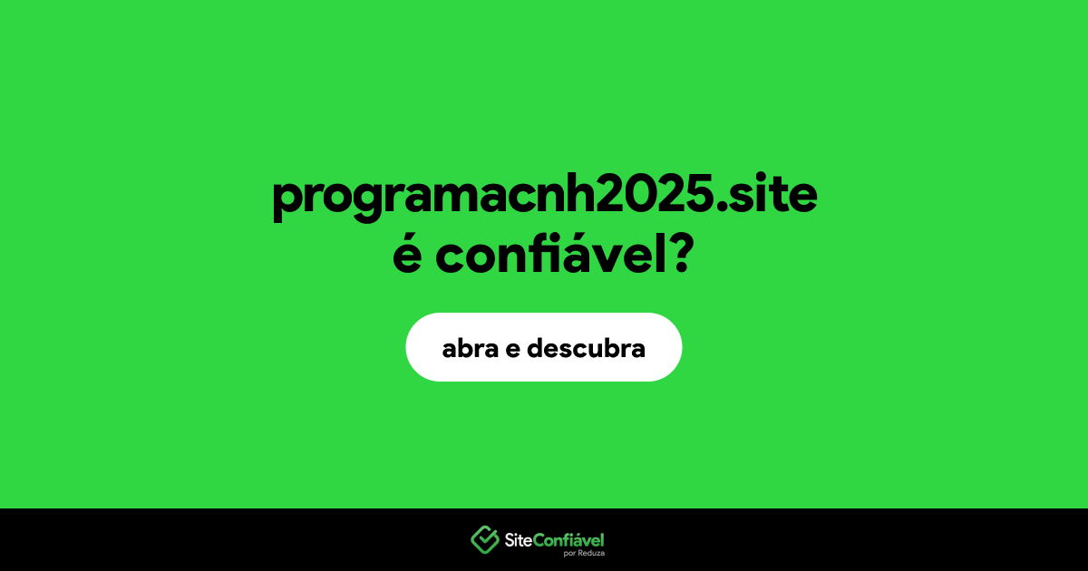 O site programacnh2025.site é confiável?