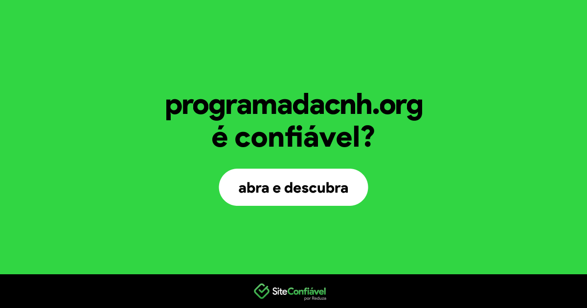 O site programadacnh.org é confiável?