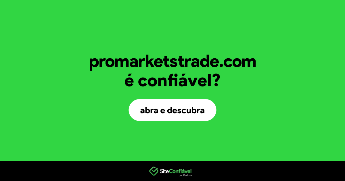 O site promarketstrade.com é confiável?