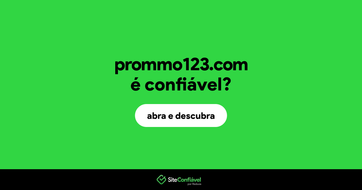 O site prommo123.com é confiável?