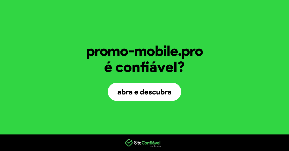 O site promo-mobile.pro é confiável?