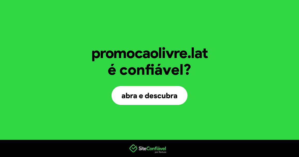 O site promocaolivre.lat é confiável?