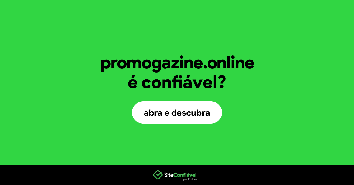 O site promogazine.online é confiável?