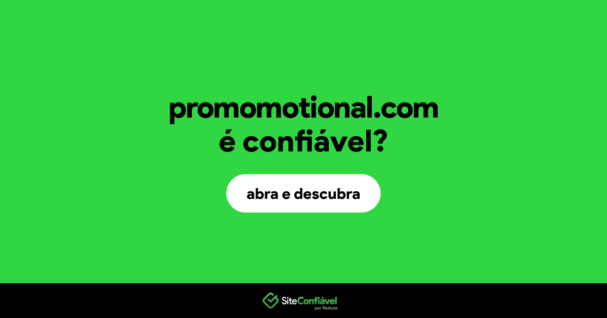 O site promomotional.com é confiável?