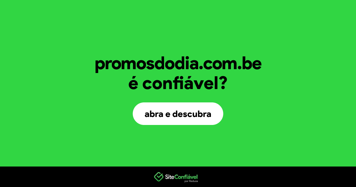 O site promosdodia.com.be é confiável?