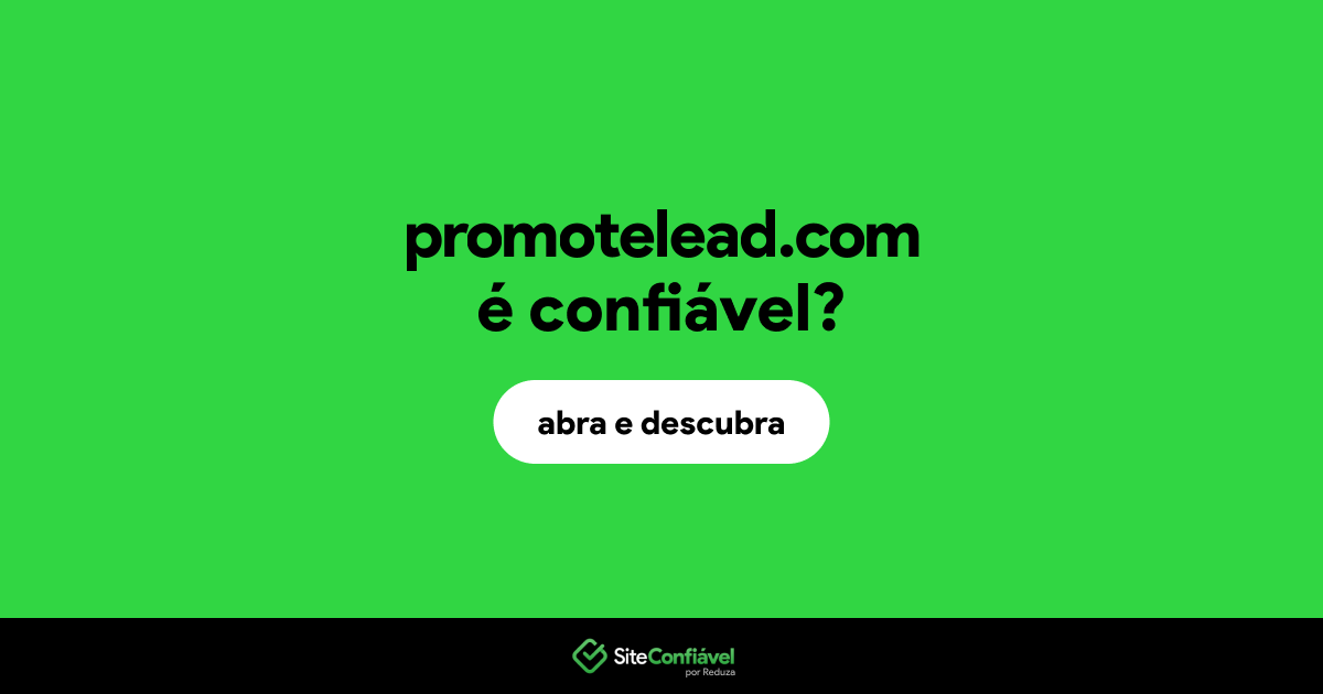 O site promotelead.com é confiável?