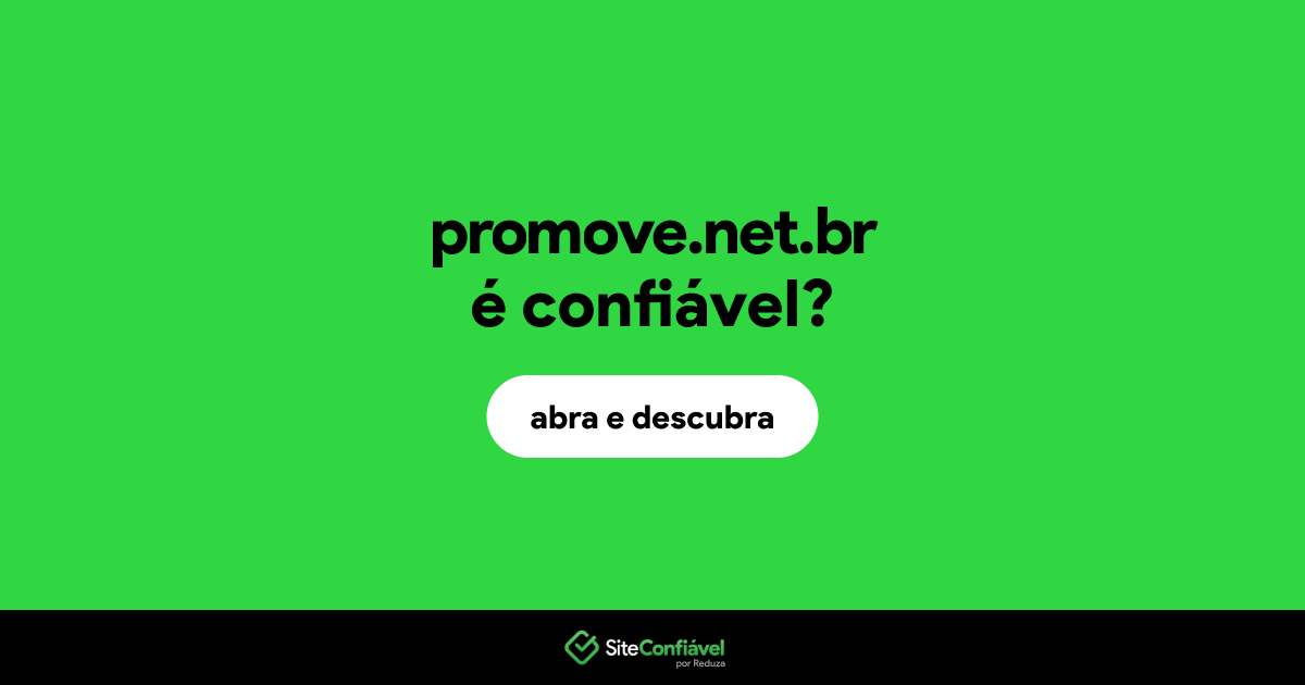O site promove.net.br é confiável?