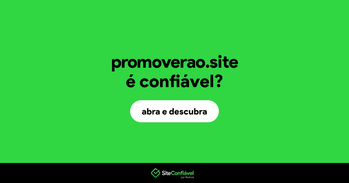 O site promoverao.site é confiável?