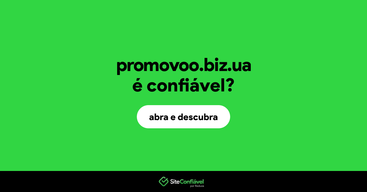 O site promovoo.biz.ua é confiável?