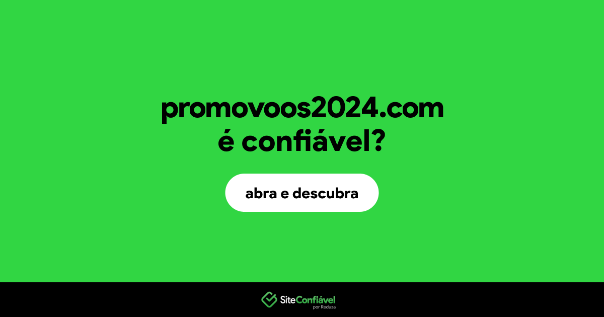 O site promovoos2024.com é confiável?
