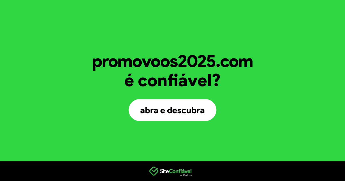 O site promovoos2025.com é confiável?