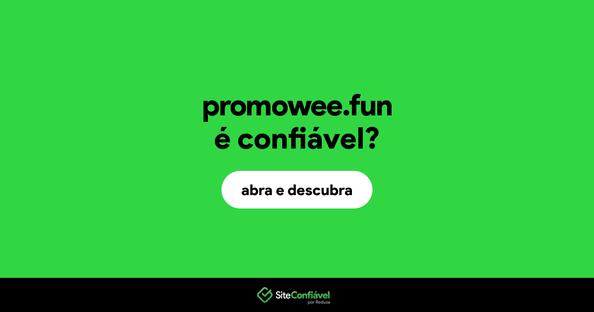 O site promowee.fun é confiável?