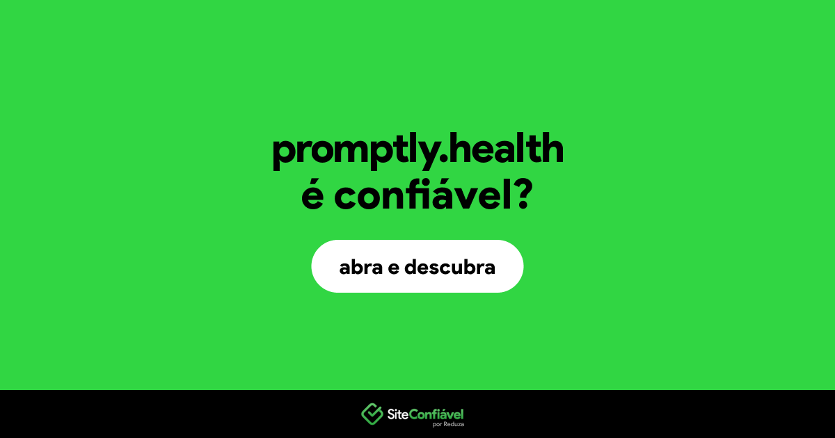 O site promptly.health é confiável?