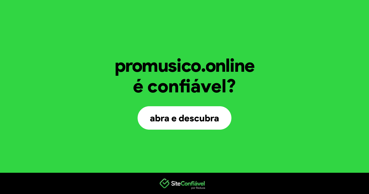 O site promusico.online é confiável?