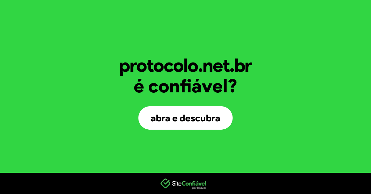 O site protocolo.net.br é confiável?