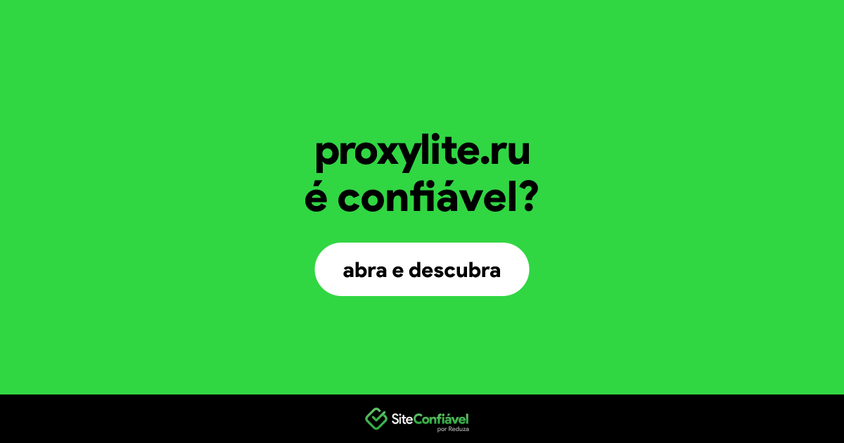 O site proxylite.ru é confiável?
