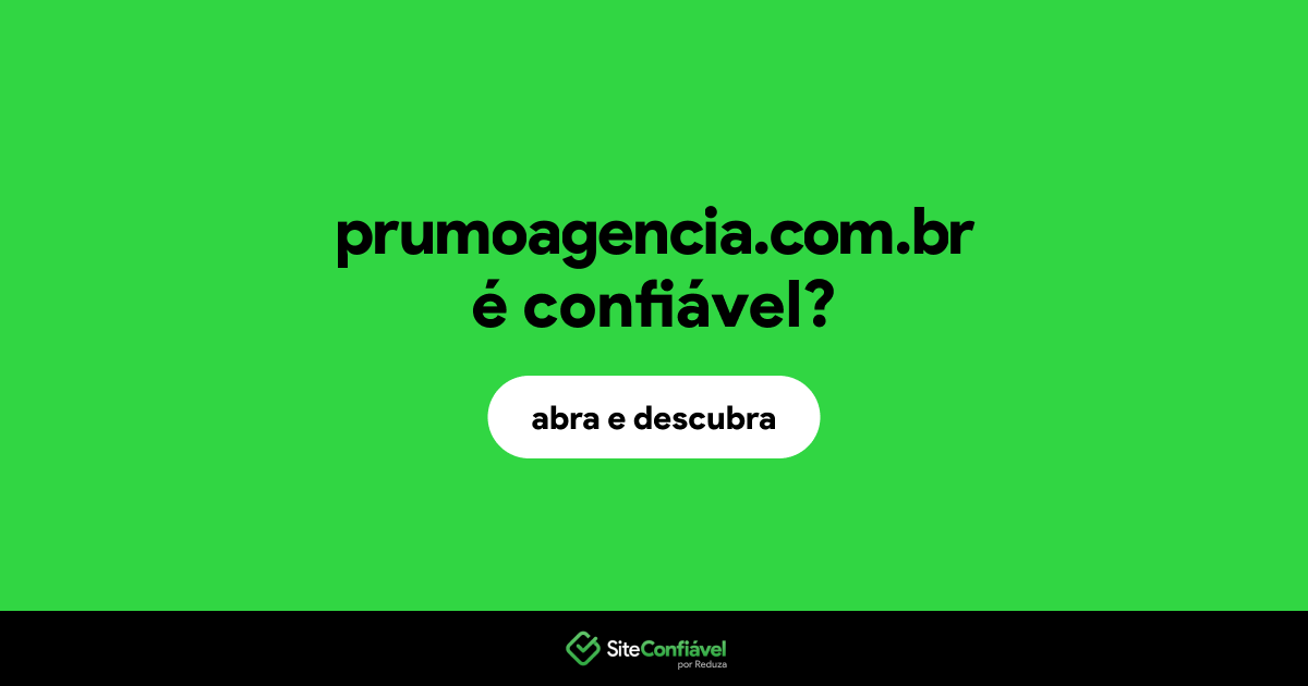 O site prumoagencia.com.br é confiável?