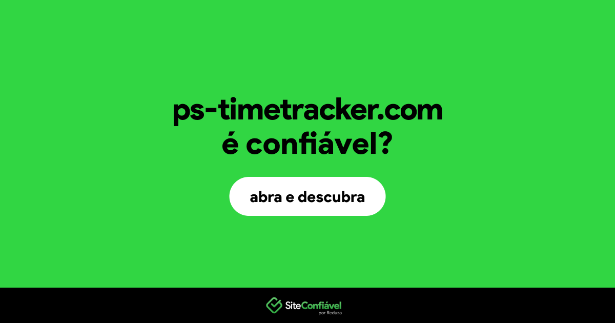 O site ps-timetracker.com é confiável?