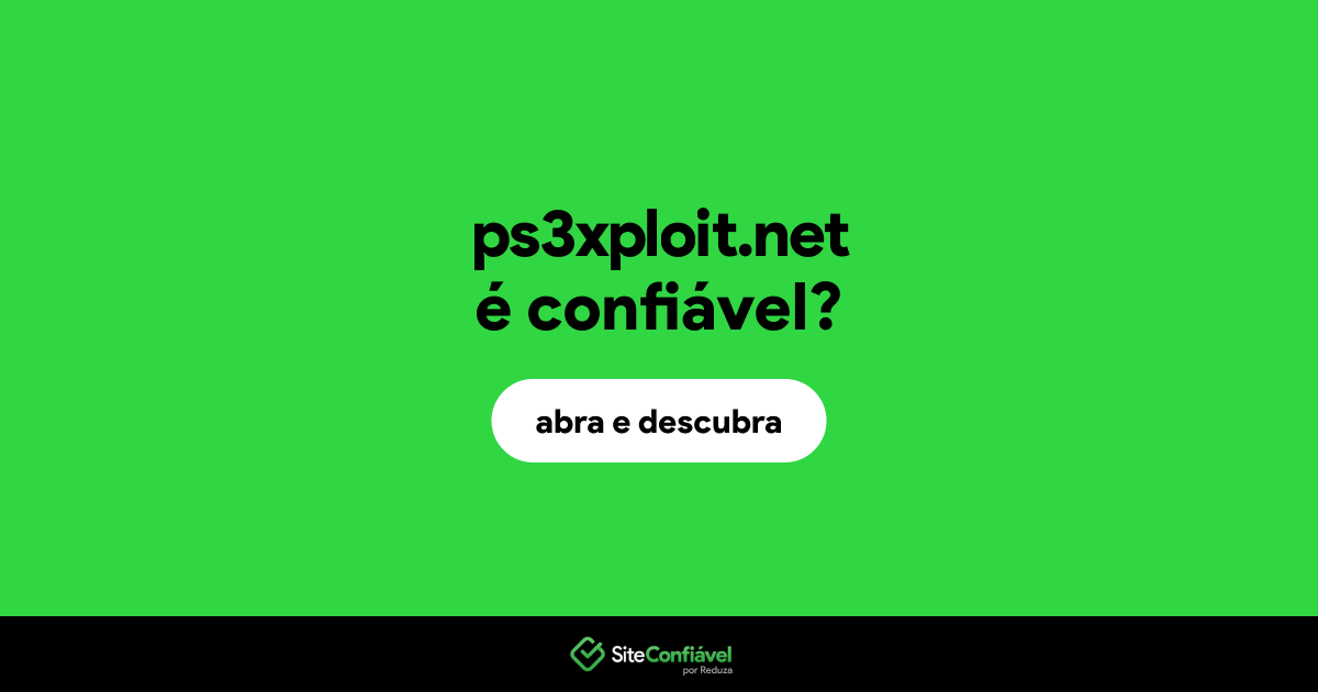 O site ps3xploit.net é confiável?