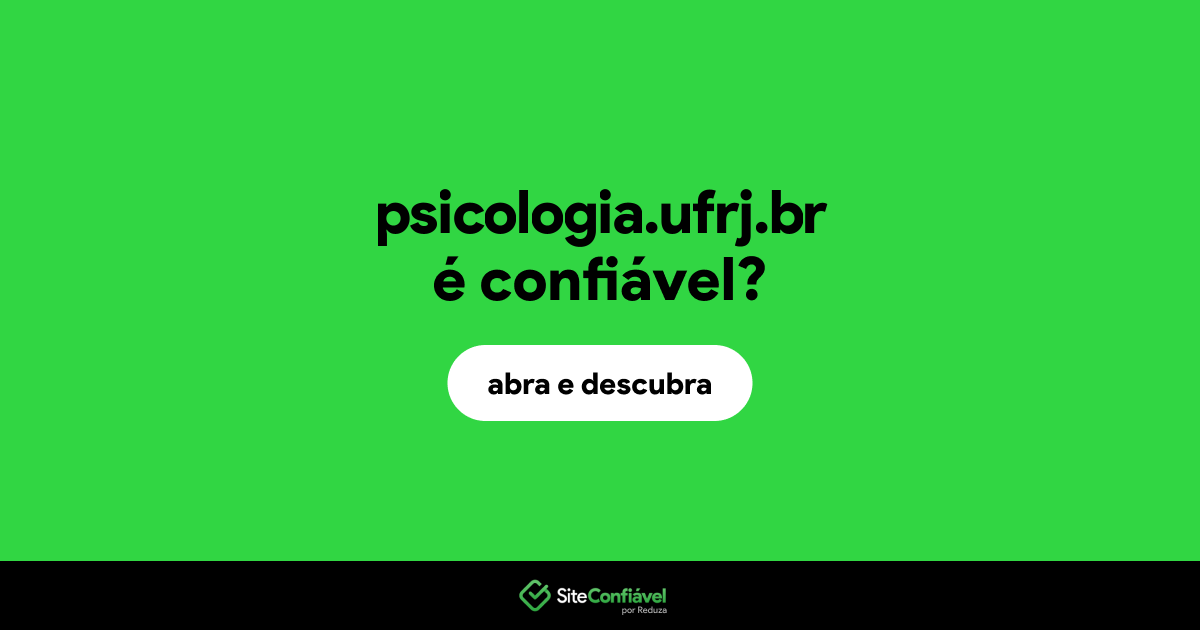 O site psicologia.ufrj.br é confiável?