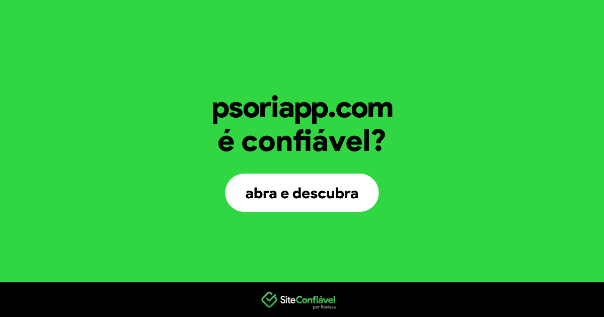 O site psoriapp.com é confiável?