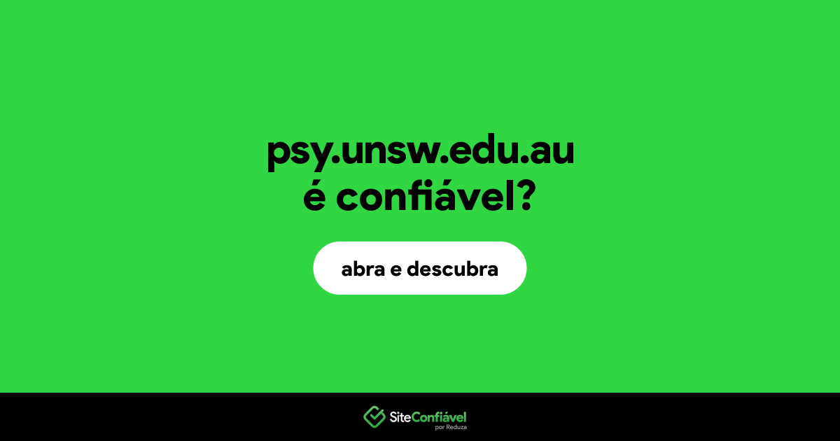O site psy.unsw.edu.au é confiável?
