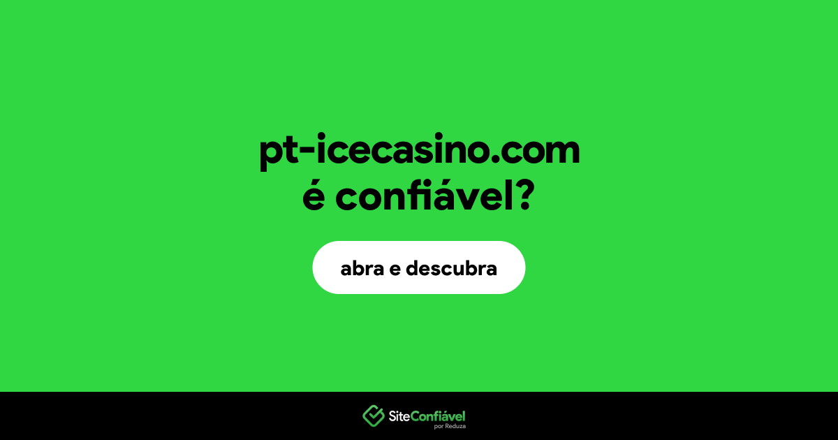 O site pt-icecasino.com é confiável?