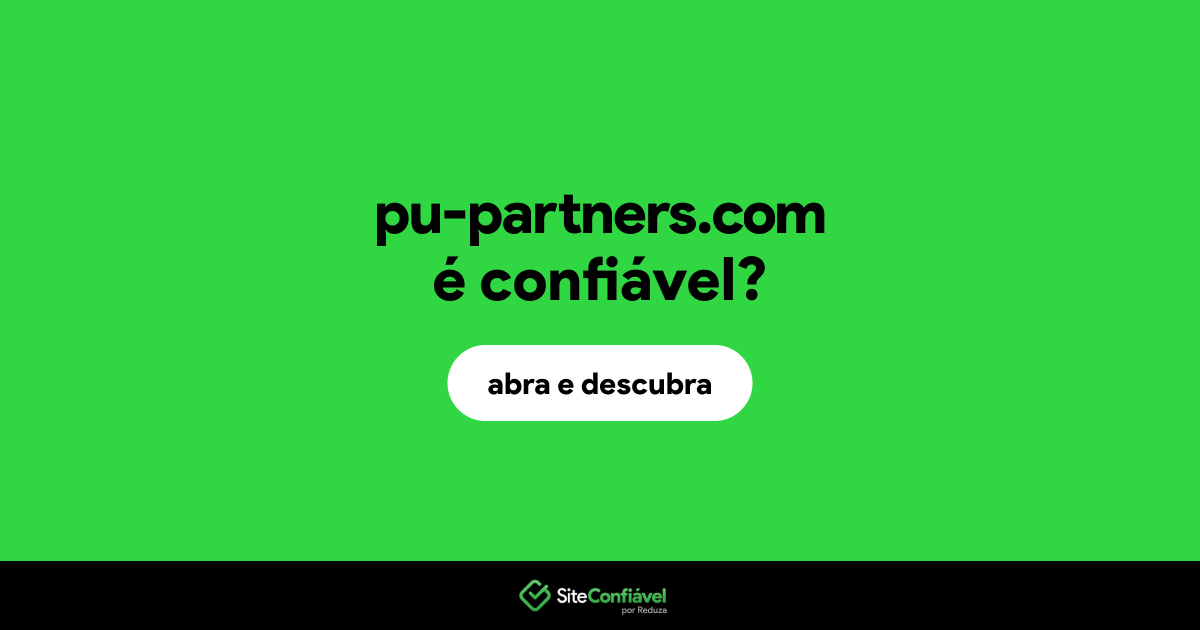 O site pu-partners.com é confiável?