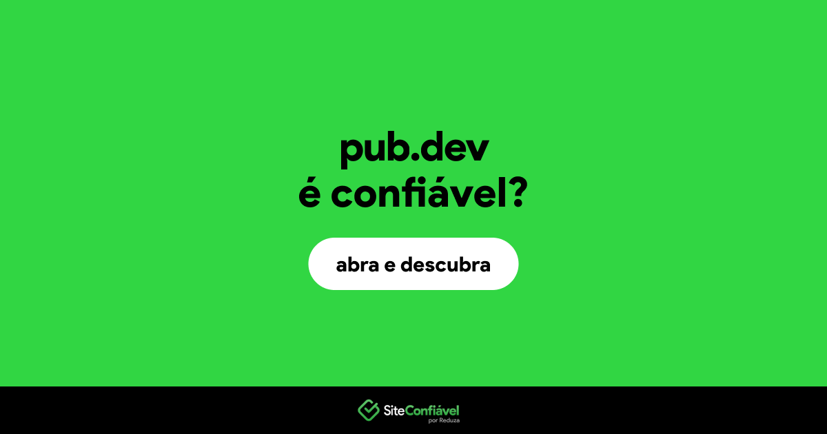 O site pub.dev é confiável?