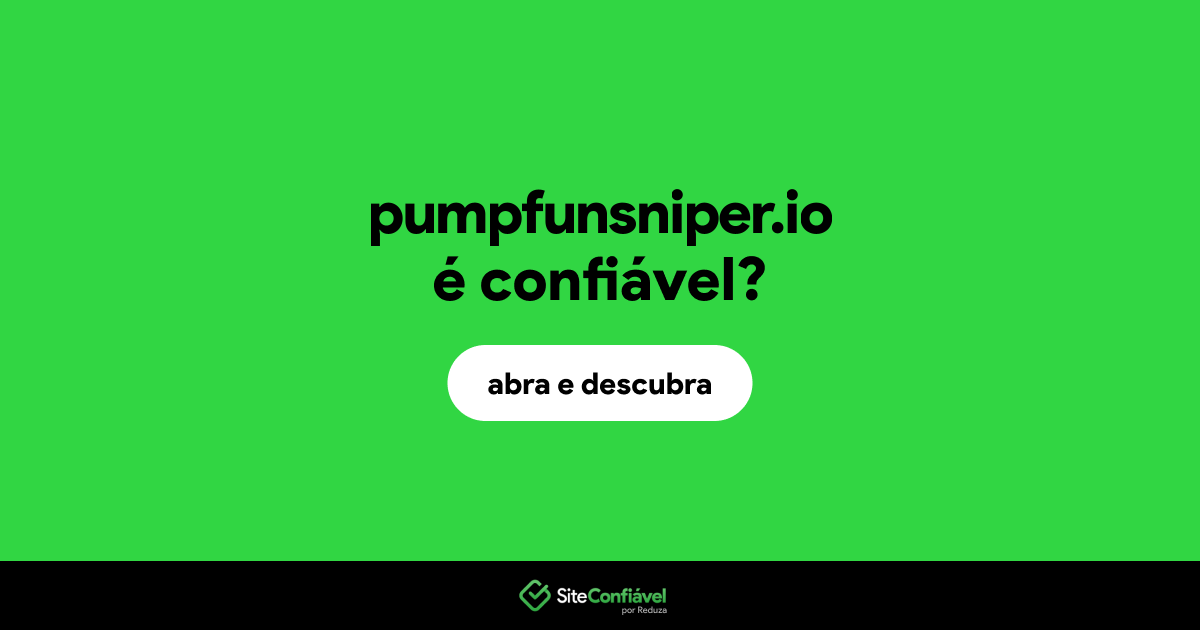 O site pumpfunsniper.io é confiável?