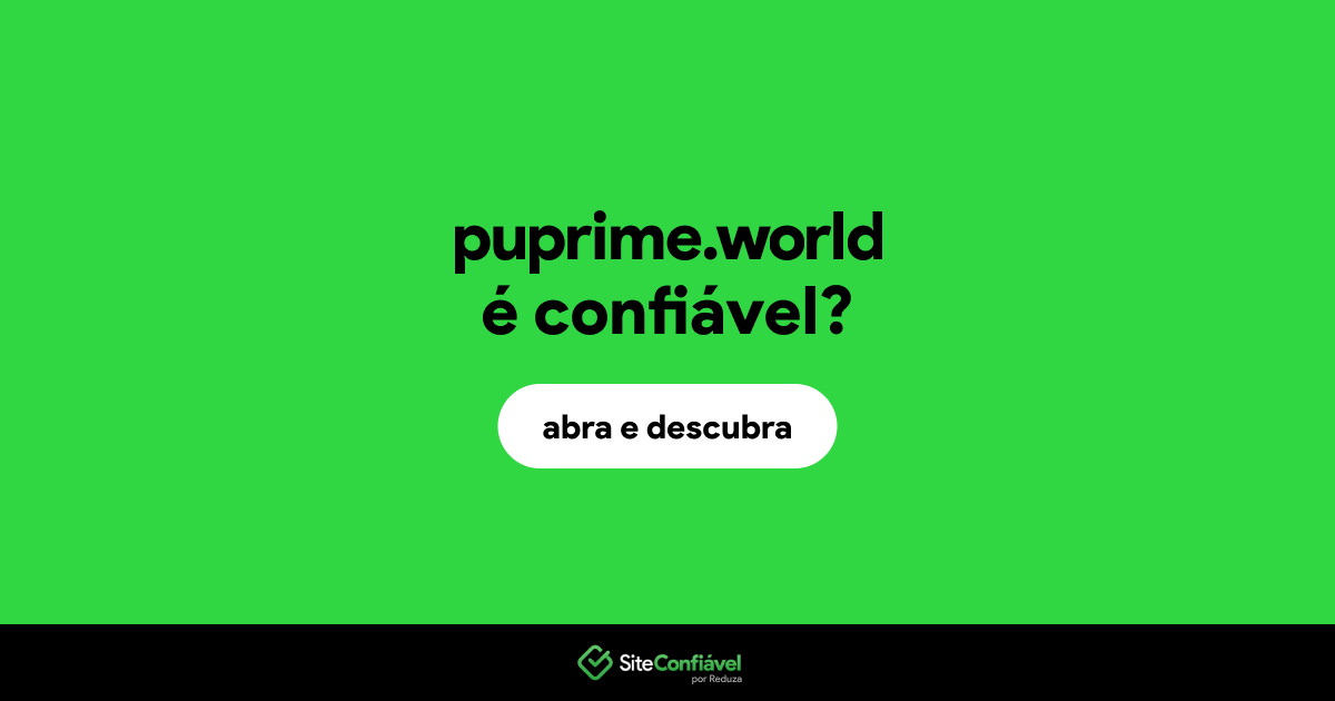 O site puprime.world é confiável?