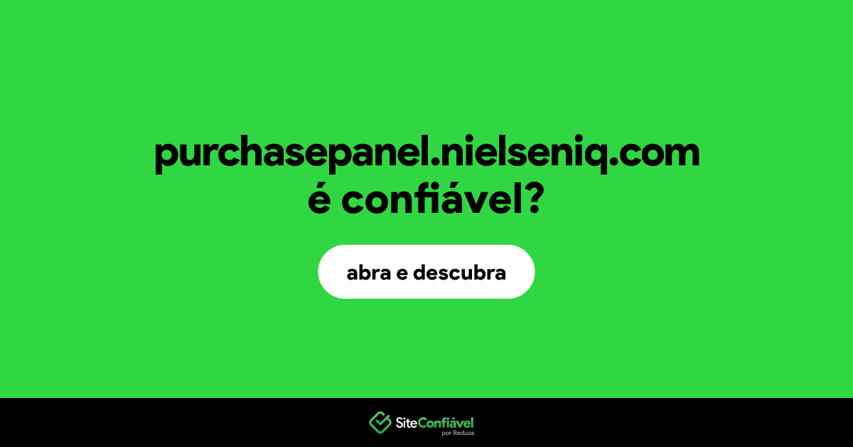 O site purchasepanel.nielseniq.com é confiável?