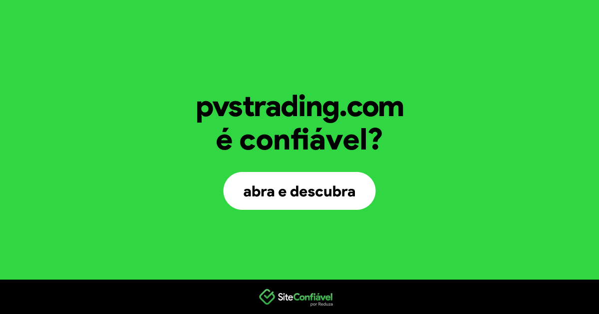 O site pvstrading.com é confiável?
