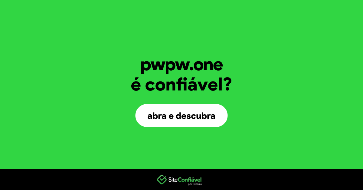 O site pwpw.one é confiável?
