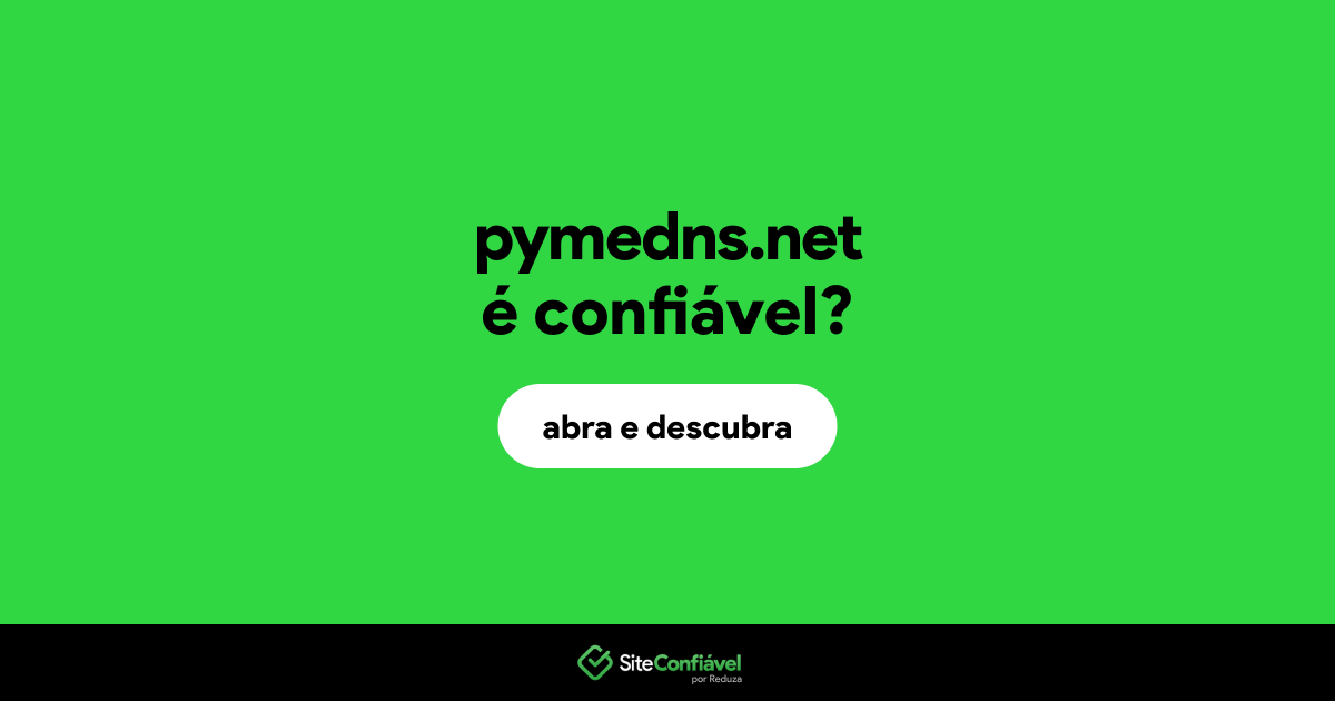 O site pymedns.net é confiável?