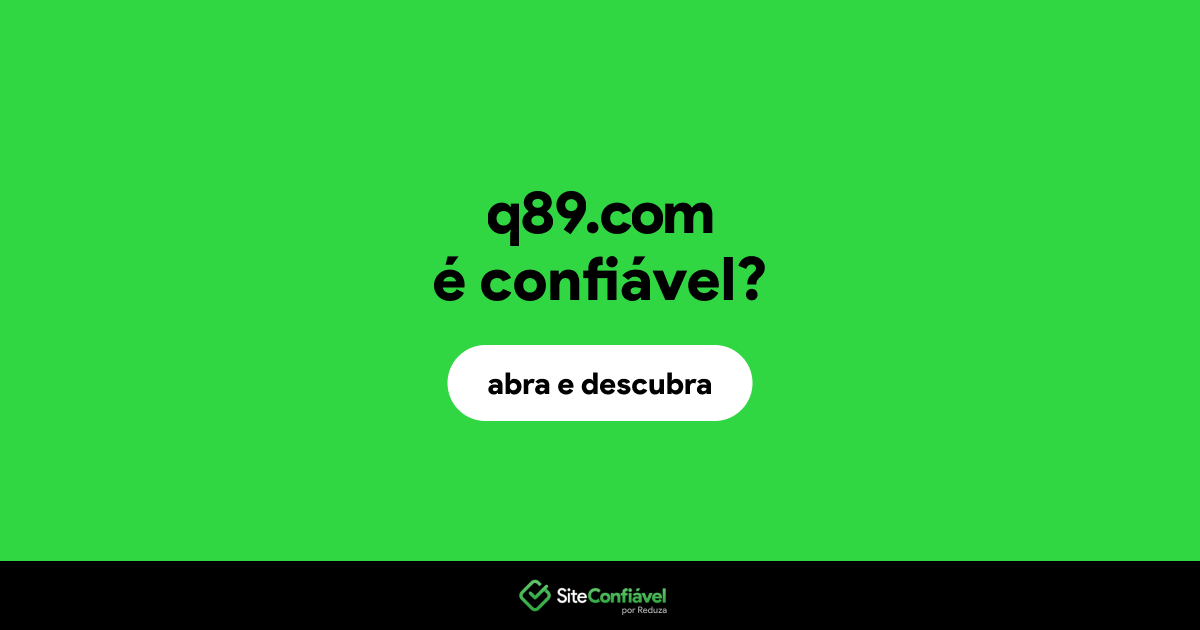 O site q89.com é confiável?