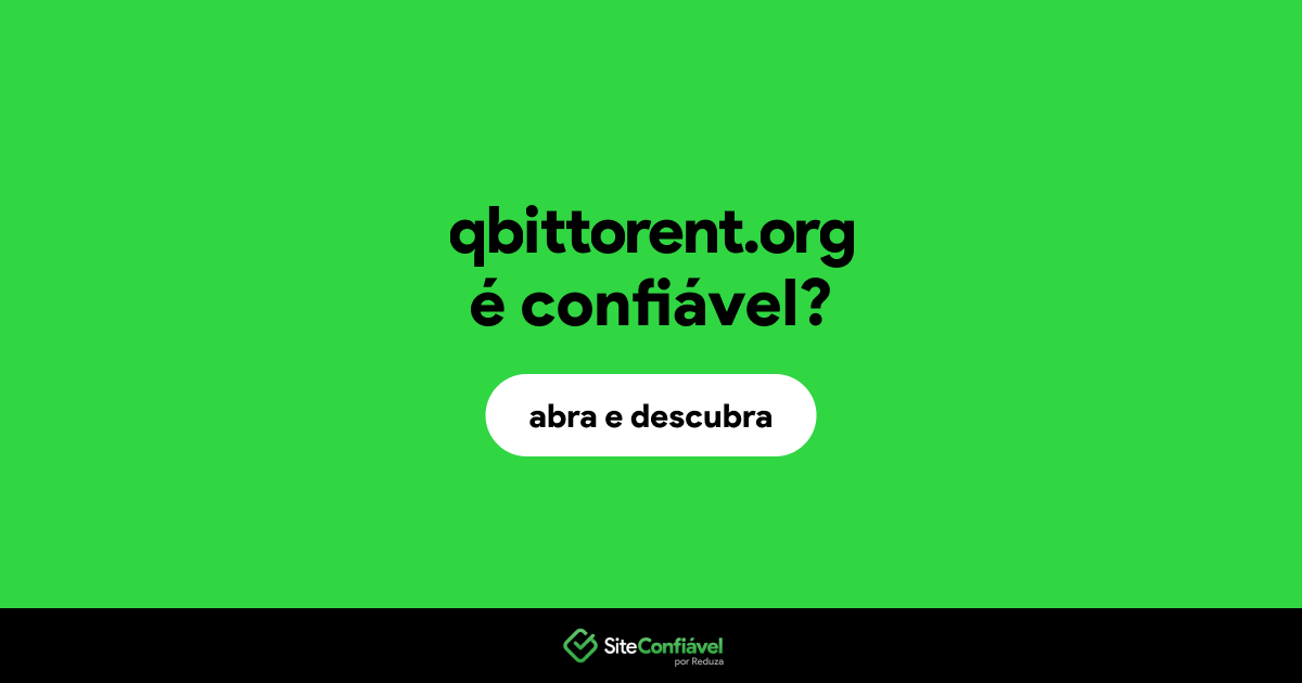 O site qbittorent.org é confiável?