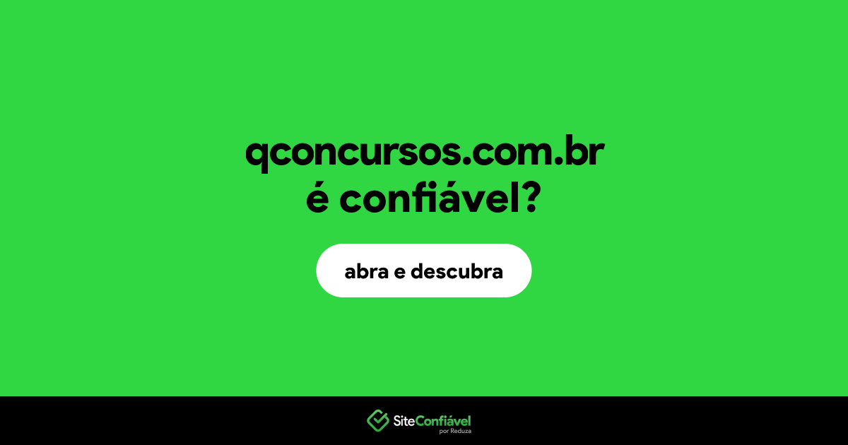 O site qconcursos.com.br é confiável?