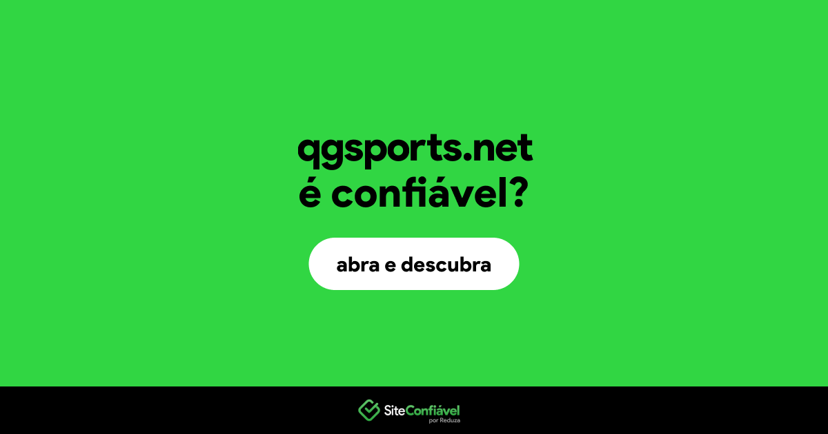 O site qgsports.net é confiável?